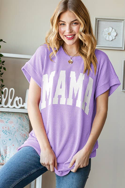 HEIMISH – wholesale Tunic – Women’s – ET7523-10 SOLID RIBBED LETTERING TOP13