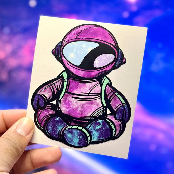 AstroYogi 4" Vinyl Sticker for wholesale by The Oracle's Haven