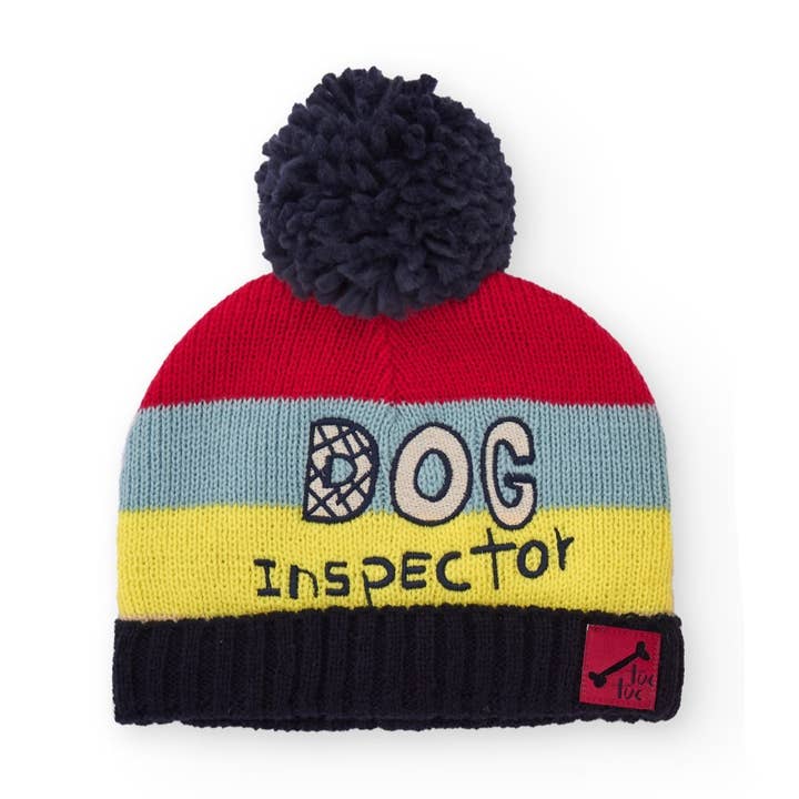 tuc tuc - Wholesale Bonnet - Baby - Multicolored children's hat with pompom and decorative text0