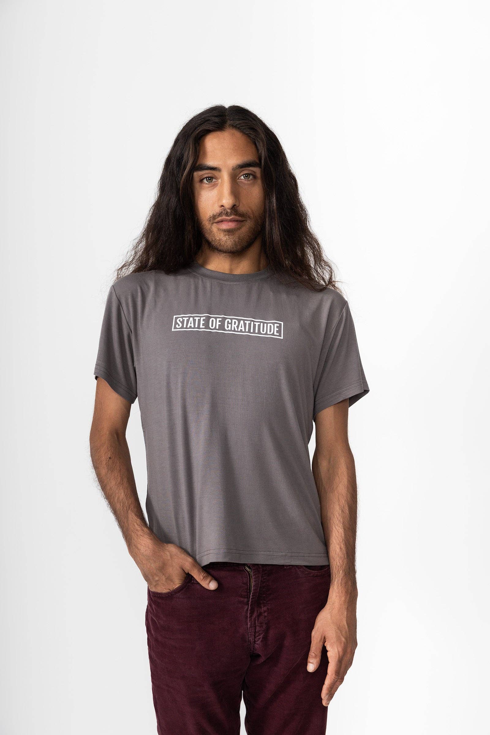 State of Gratitude – wholesale Screen printed t-shirt – Men′s – The Bamboo Tee (Washed/Dyed)11