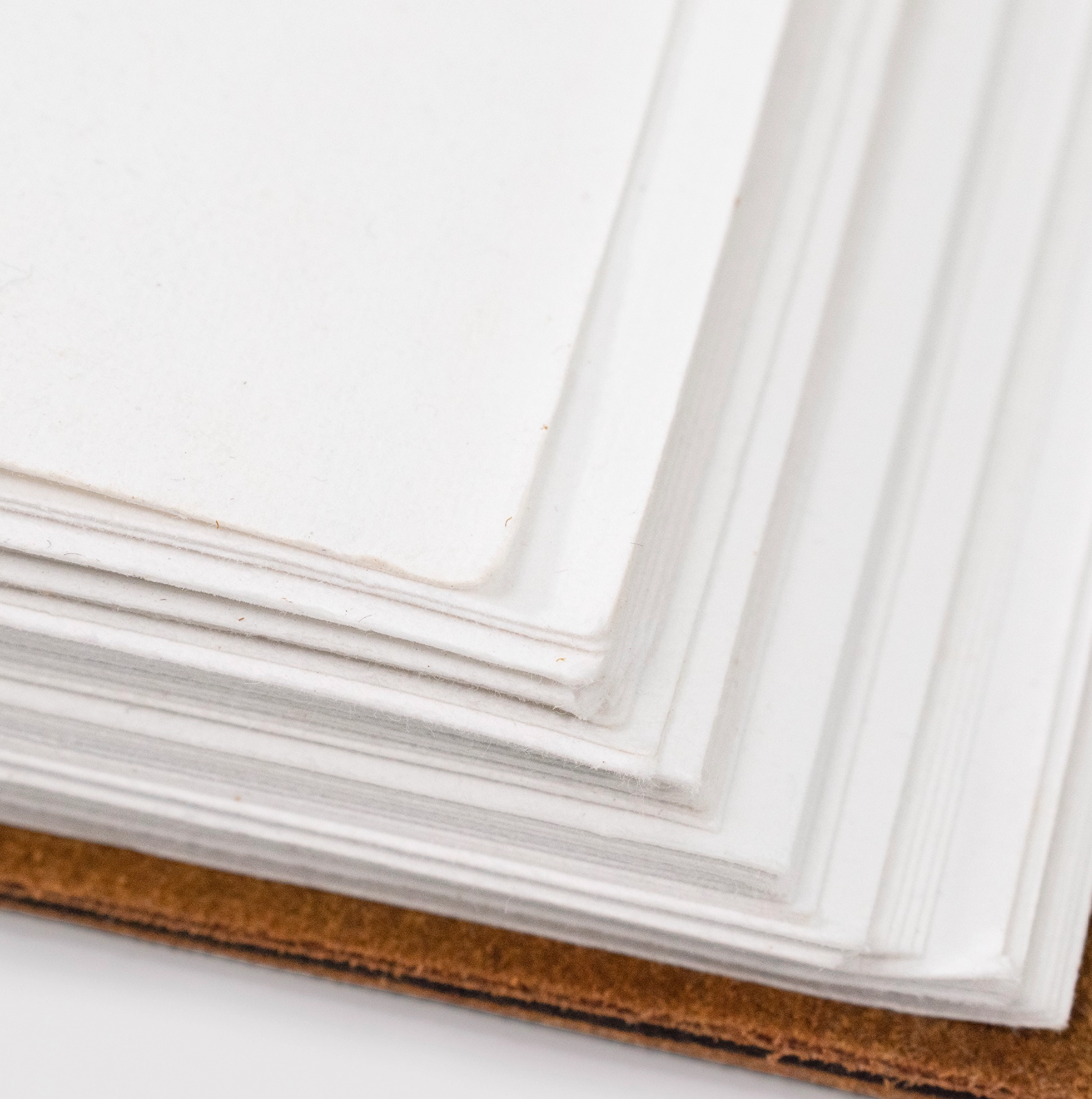 Andaluca - Wholesale Journal/Diary - Suede Journal w/ Organic Cotton Paper Large: Cognac3