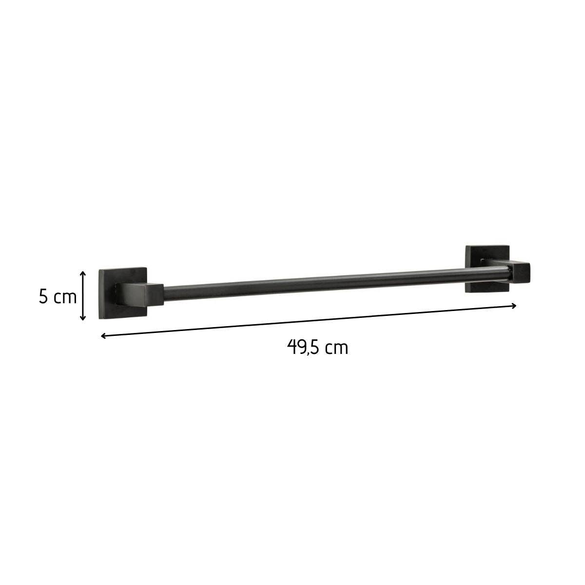Fackelmann - Wholesale Wall Hook - Fackelmann New York matt black vertical wall-mounted towel holder2