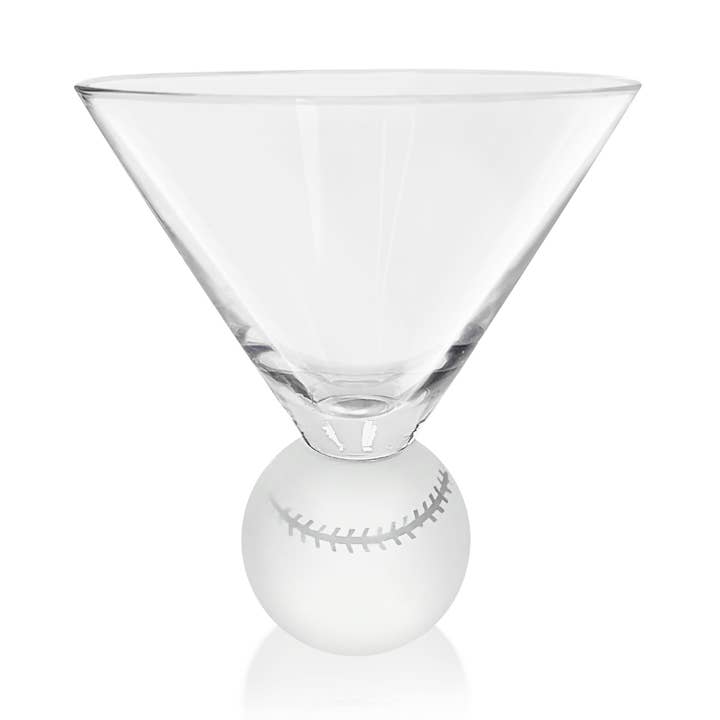 Jersey Art Glass - Wholesale Cocktail/Liquor Glass - Baseball Martini Glasses (Set of 2) | Baseball Gifts 5