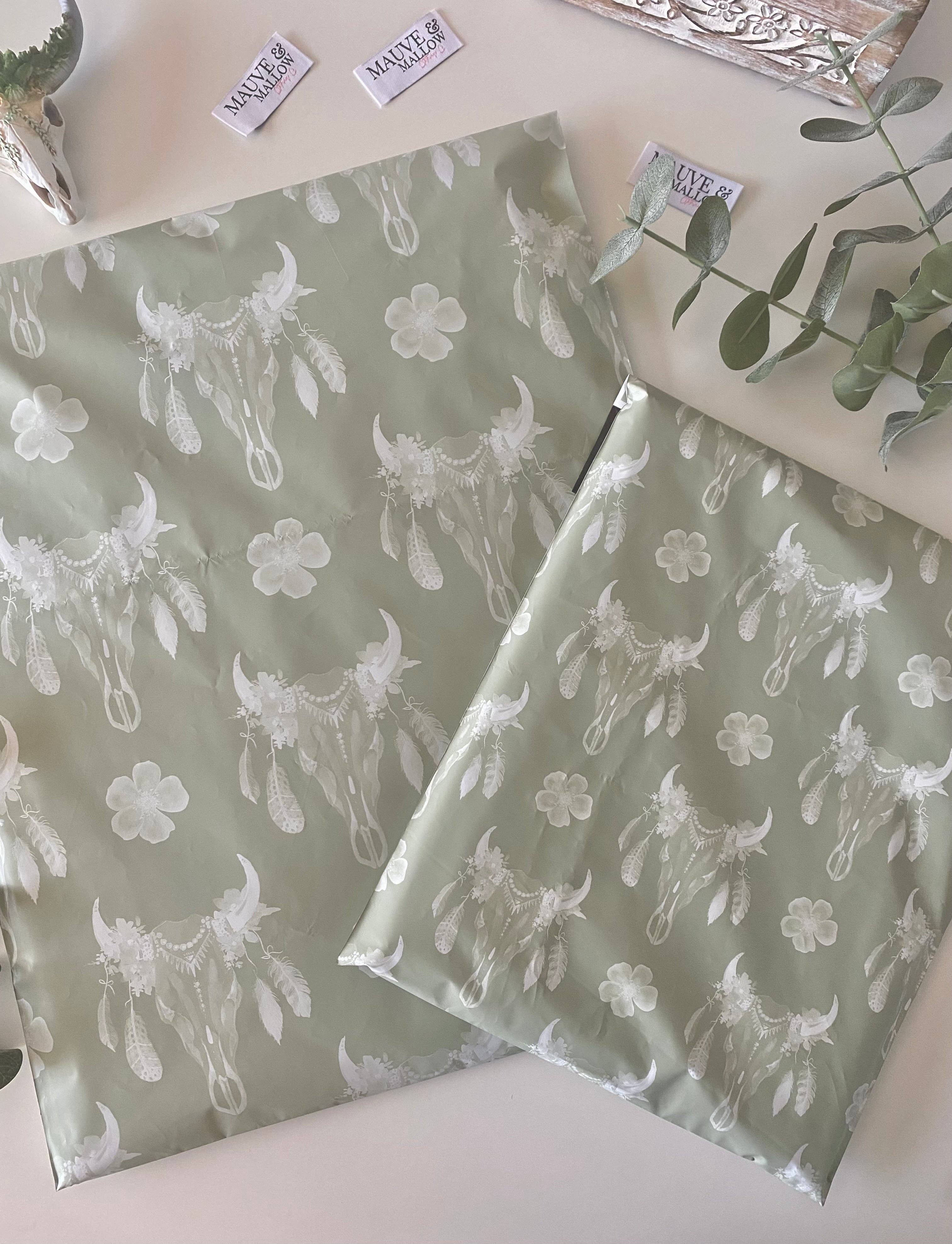 Mauve and Mallow Clothing Co - Wholesale Envelopes - Neutral Earth Toned Bohemian Poly Mailers0