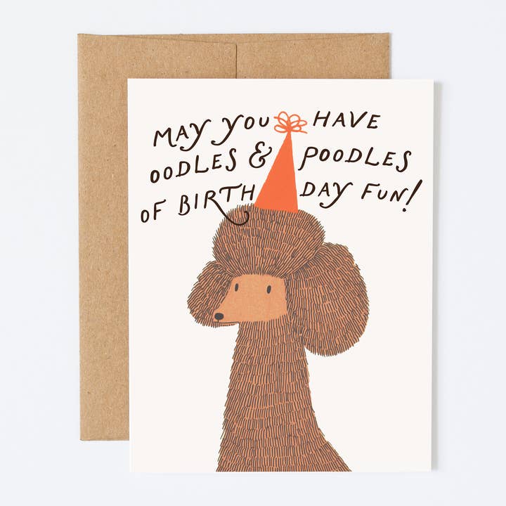 Oodles & Poodles of Birthday Fun Greeting Card for wholesale by Silly Goose Greeting Co.