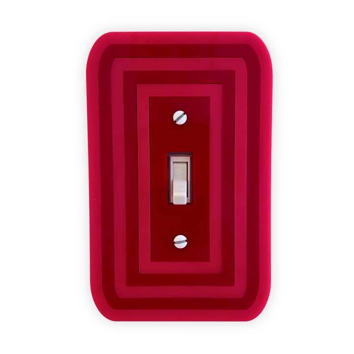 Retro Pop Acrylic Light Switch Cover for wholesale by MirrorPop