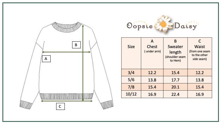 Oopsie Daisy - Wholesale Knit Sweater - Kids - Kids Mint Teal Flower Crew Neck Fall Winter Sweater3