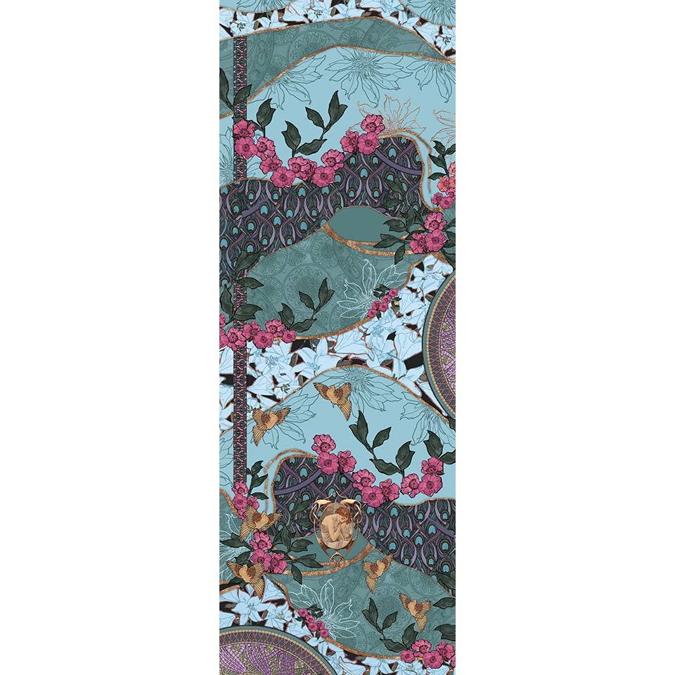 BROKANTE - Venta al por mayor Bufanda - Mujer - Gran bufanda de cachemira REPOS TURQUESA1