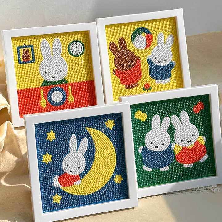 Miffy Diamond Painting Frame DIY Kit for wholesale by K-Wonderland