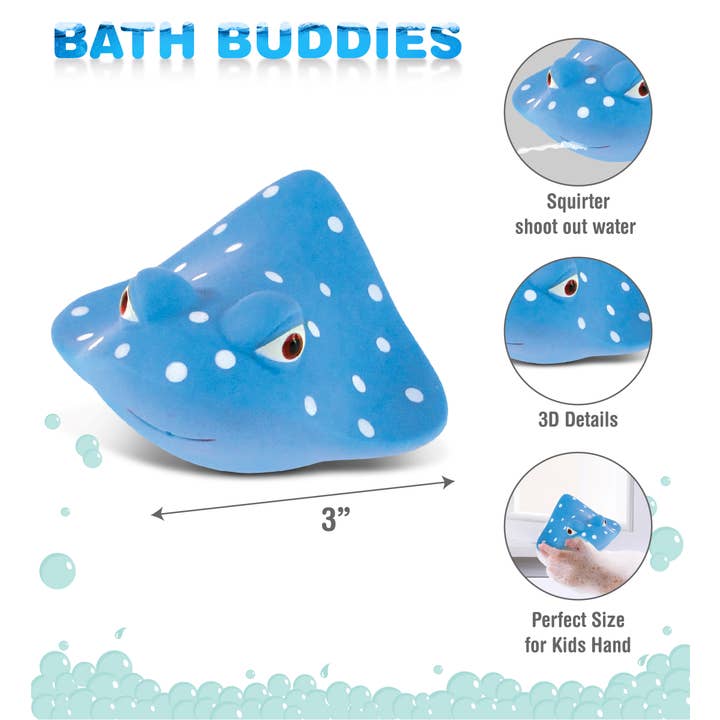 Cota Global - Wholesale Bath Toy - Baby - Squirter - Manta Ray1