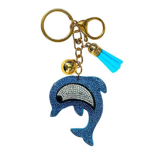 Sea Life Crystal Bling Keychains for wholesale by Queens Designs