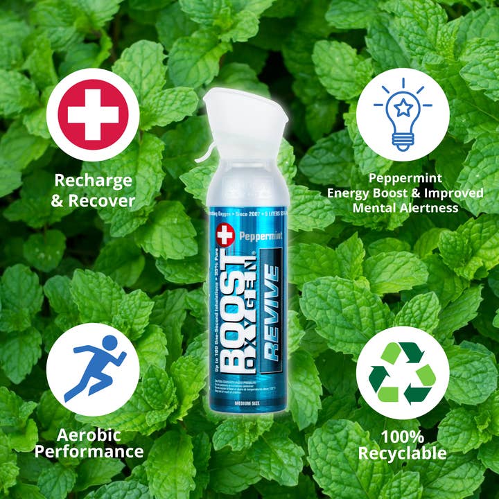 Boost Oxygen - Wholesale First Aid Kit - Boost Oxygen Medium Revive Peppermint 5L Canister2