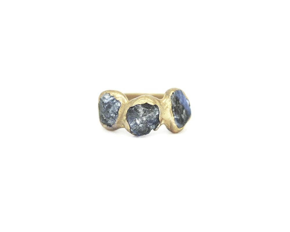 Emilie Shapiro Jewelry - Wholesale Multi-Stone Ring - Triple Sapphire Ring0