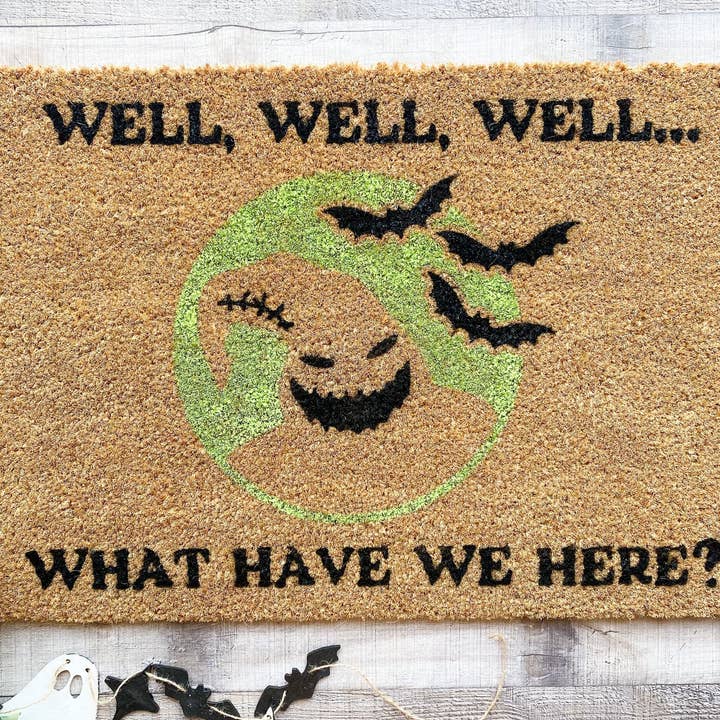 Oogie Boogie Doormat /Neon Oogie Boogie for wholesale by PaintedStorkDesigns