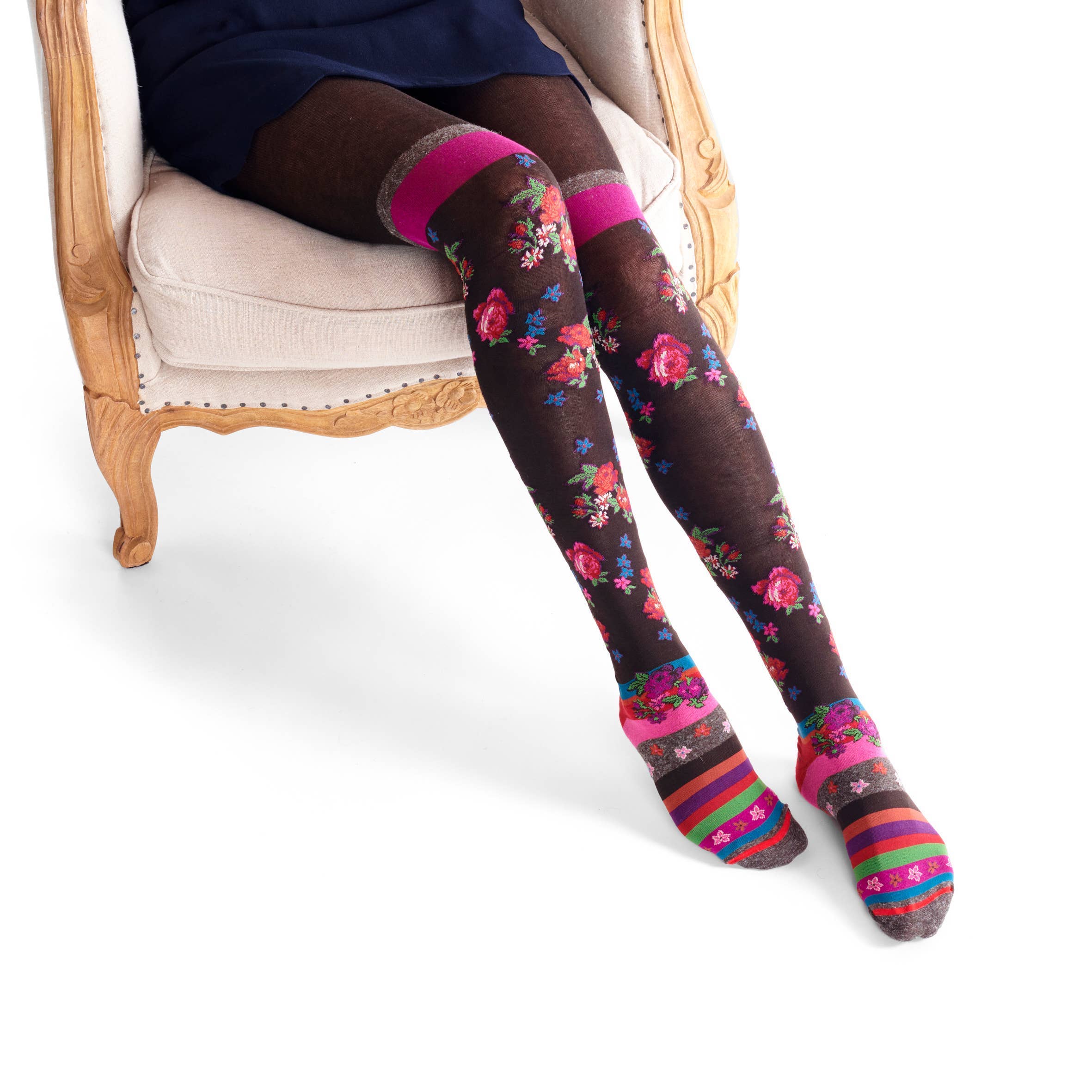 FIL DE JOUR – Großhandel Strumpfhose – Damen – Foulardstrumpfhose aus Baumwolle3