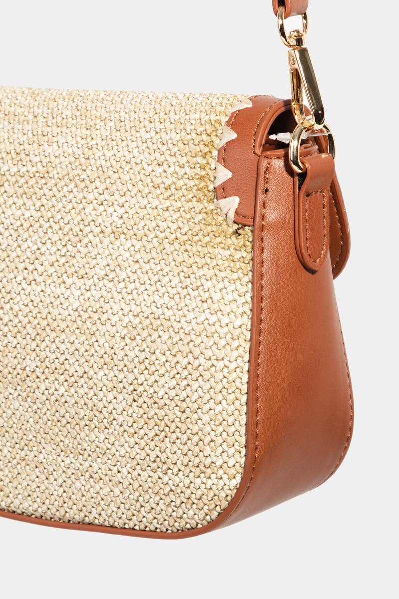 Collections by Fame Accessories - Wholesale Crossbodytas - Dames - Gevlochten Leren Schoudertas8