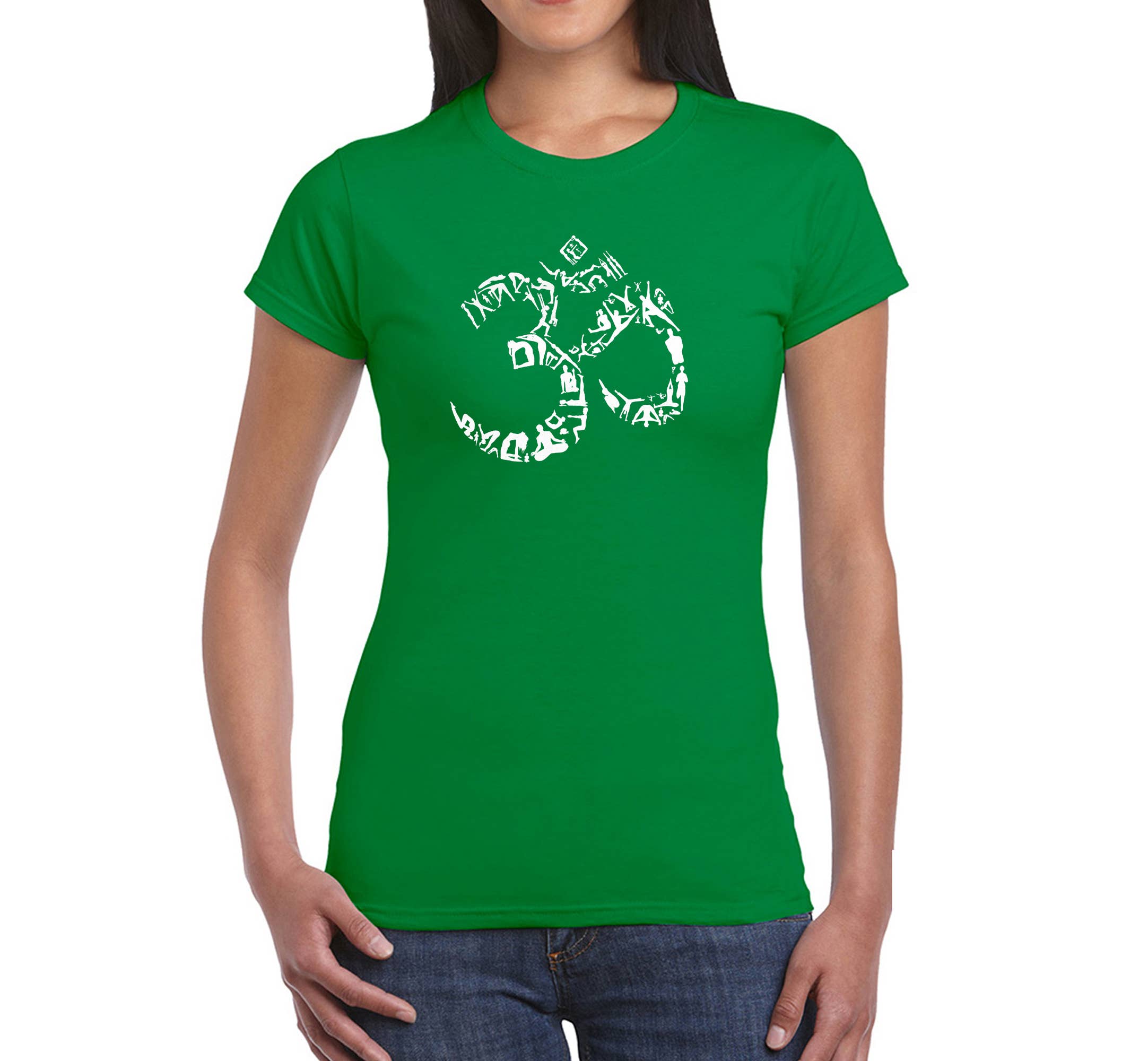 LA Pop Art - Wholesale Screen Printed T-Shirt - Women's - LA Pop Art Women's Word Art T-Shirt - THE OM SYMBOL4