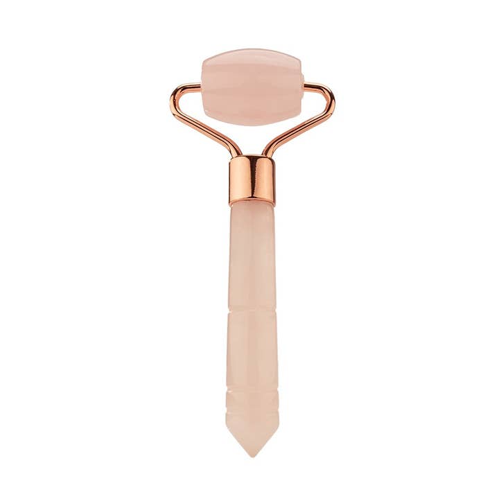 Face Ritual Rose Quartz Petite Roller for wholesale by Caire Beauty
