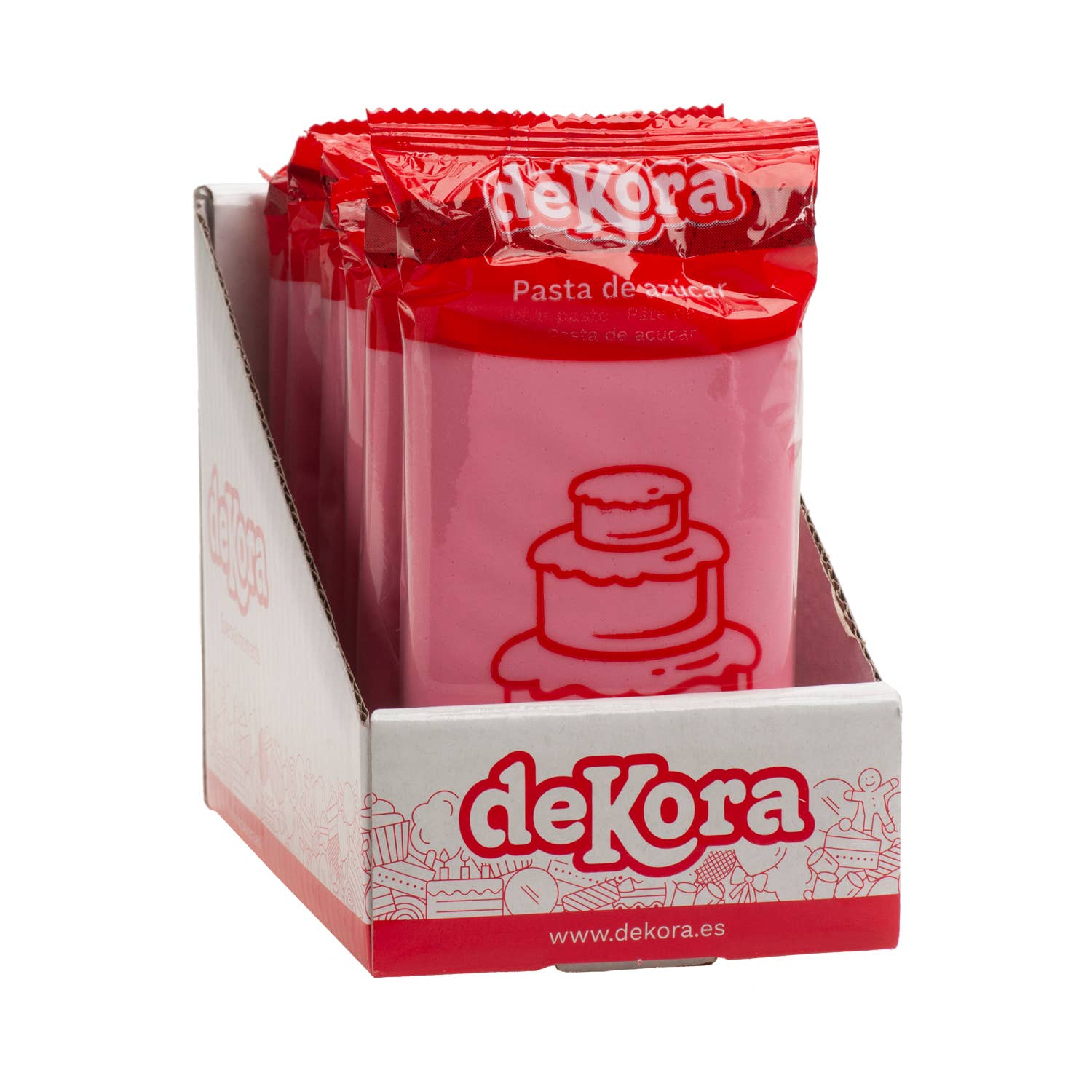 dekora – Kit de decoração de bolos por atacado – Pasta de Açúcar Rosa 250 g Sem Glúten3