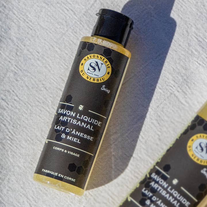La Savonnerie du Nebbiu - Wholesale Body Wash/Shower Gel - Honey Liquid Soap - Donkey Milk