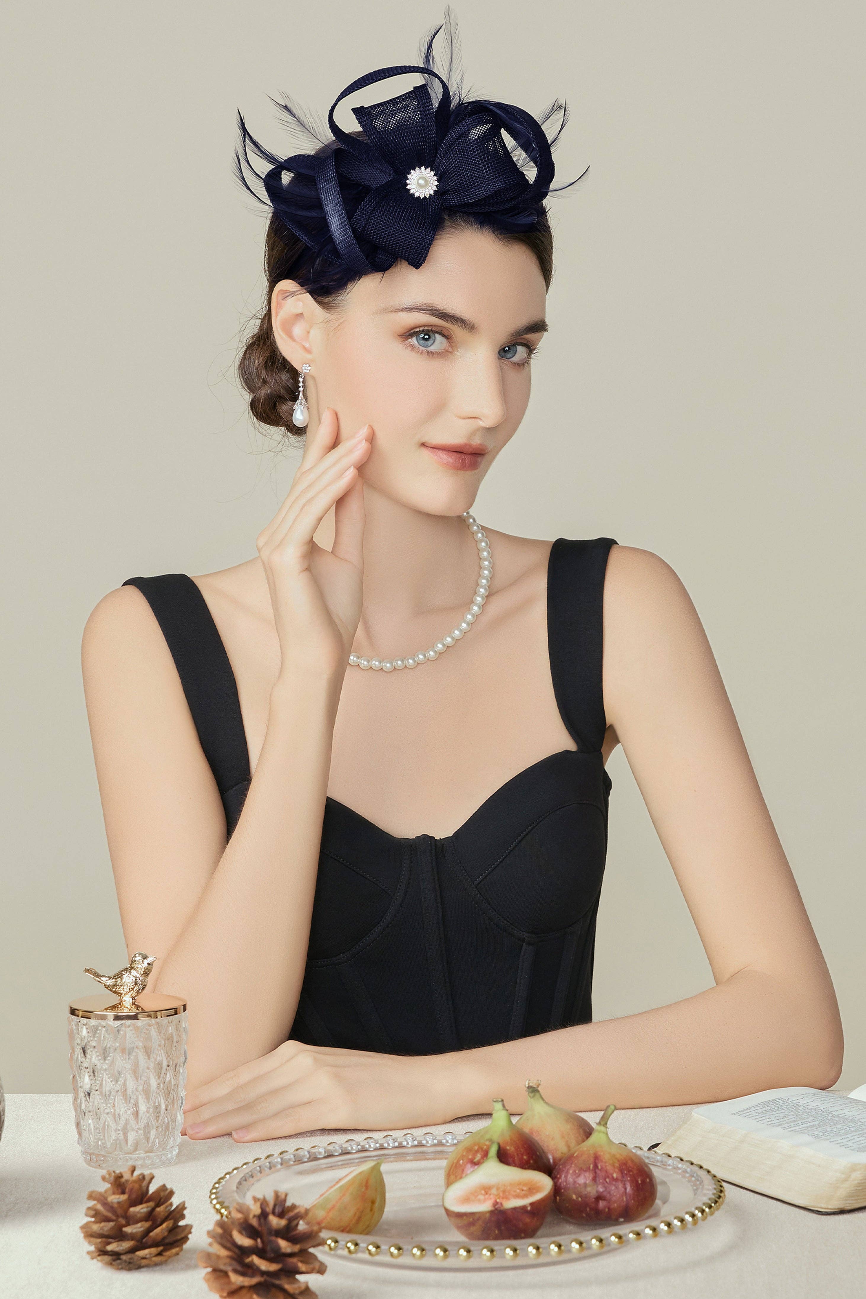 BABEYOND - Wholesale Fascinator Hat - Women's - Graceful Tea Party Derby Fascinator14