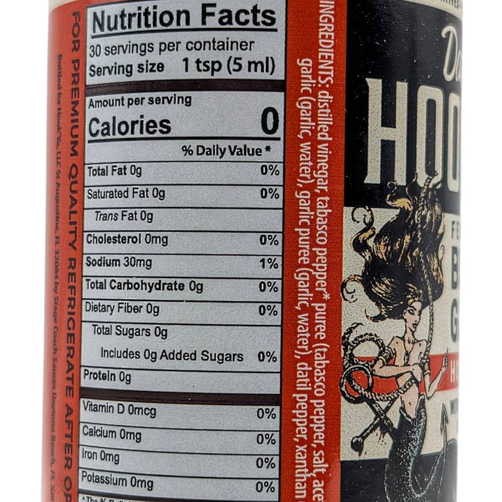 Hook'Ya - Wholesale Hot Sauce - Fermented Black Garlic Hot Sauce Made with Datil and Tabasco1