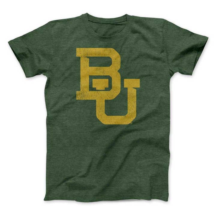 Nudge Printing - Wholesale Screen Printed T-Shirt - Unisex - Baylor University Bears Interlocking BU T-shirt