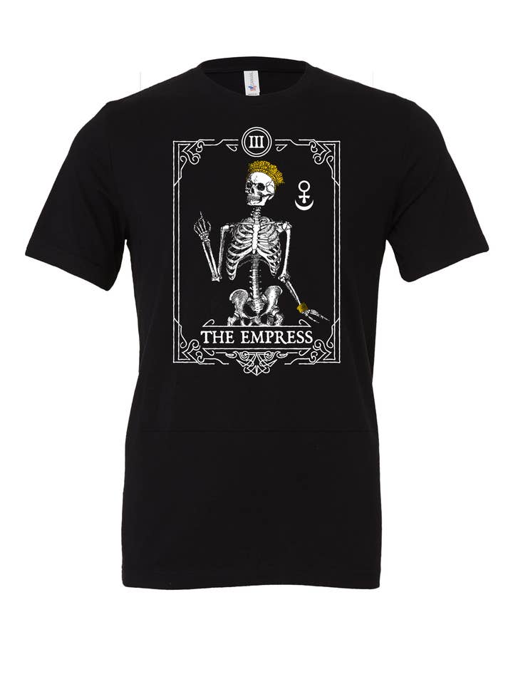 T-shirt unisexe Empress - Noir pour la vente par Nora Libra