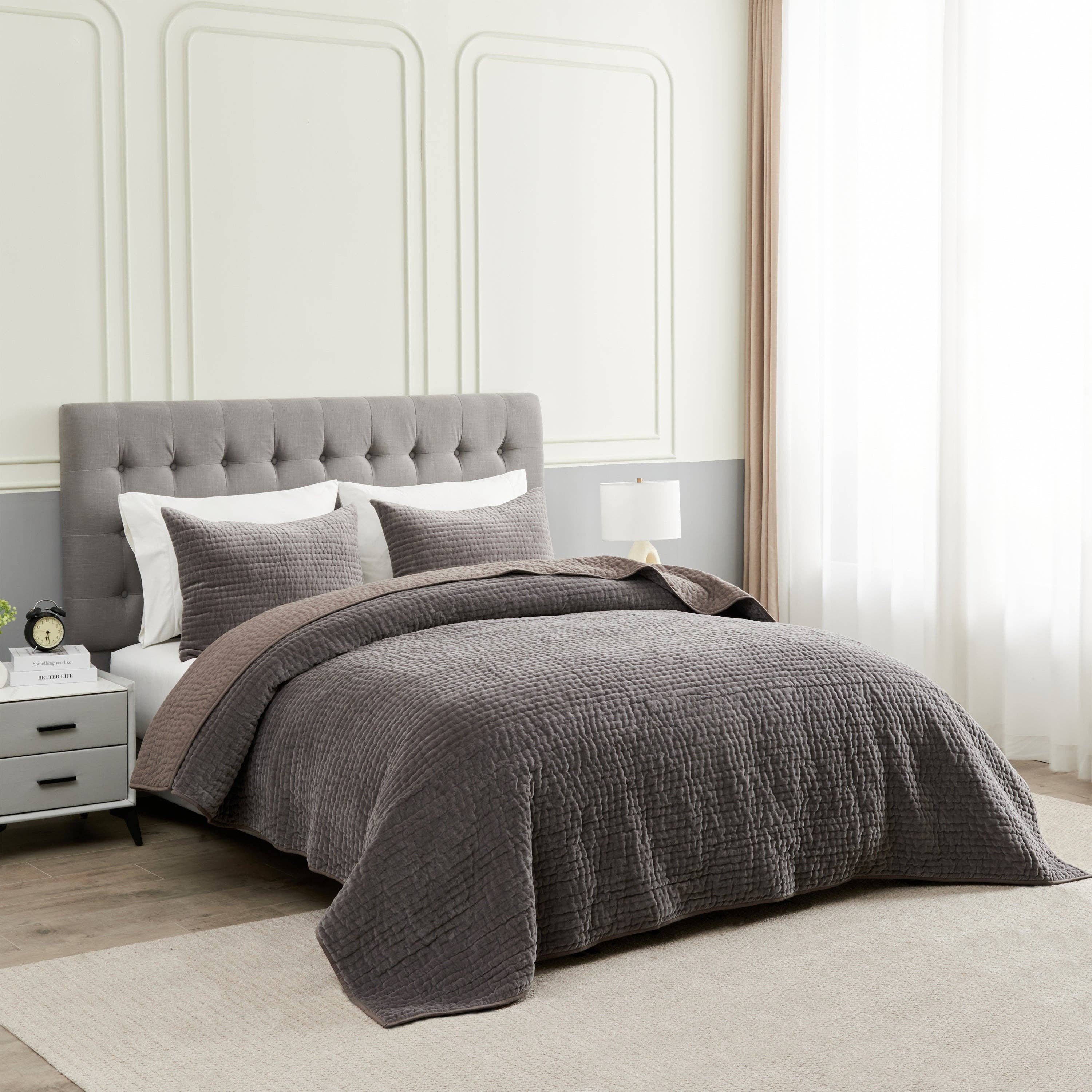 Mélange Home - Wholesale Quilt - Tamara Velvet Quilt Set34