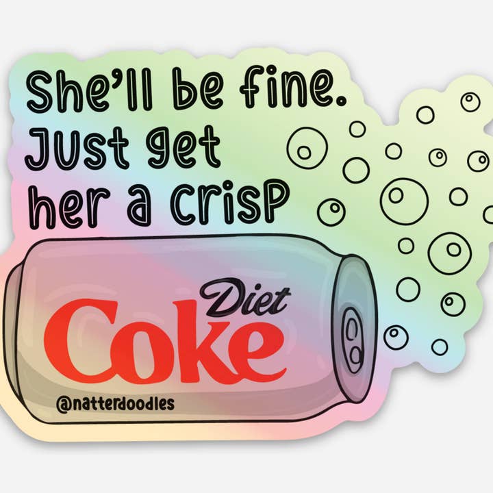 Get Her a Crisp Diet Coke Funny Soda Girly Bubbly Sticker and other Purchase Wholesale drink elixir. Free Returns & Net 60 Terms on Faire trending on Faire.