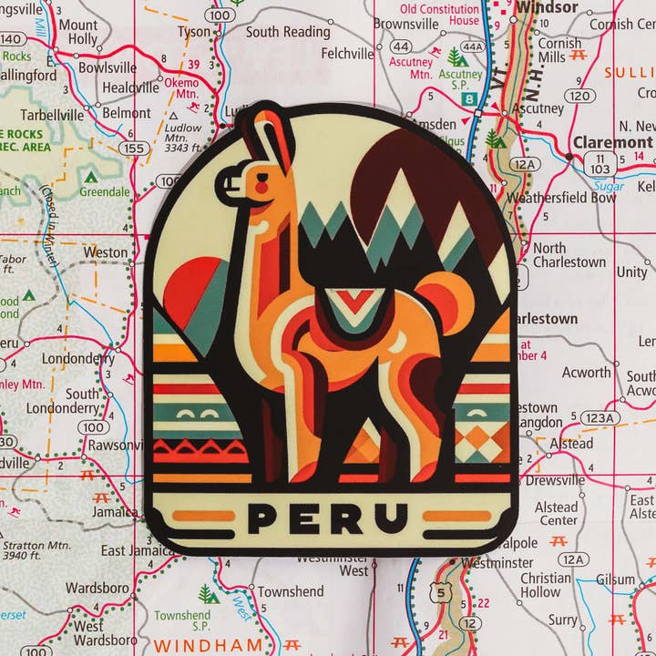 Sticker Peru voor wholesale door Vagabond Heart