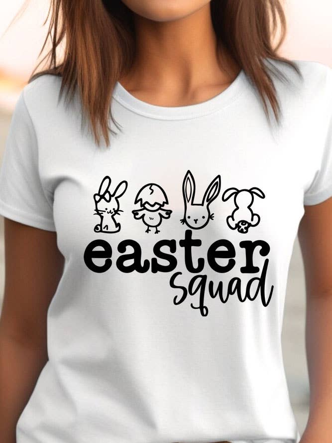 Easter Squad, t-shirt unisexe à col rond pour la vente par Top Avenue