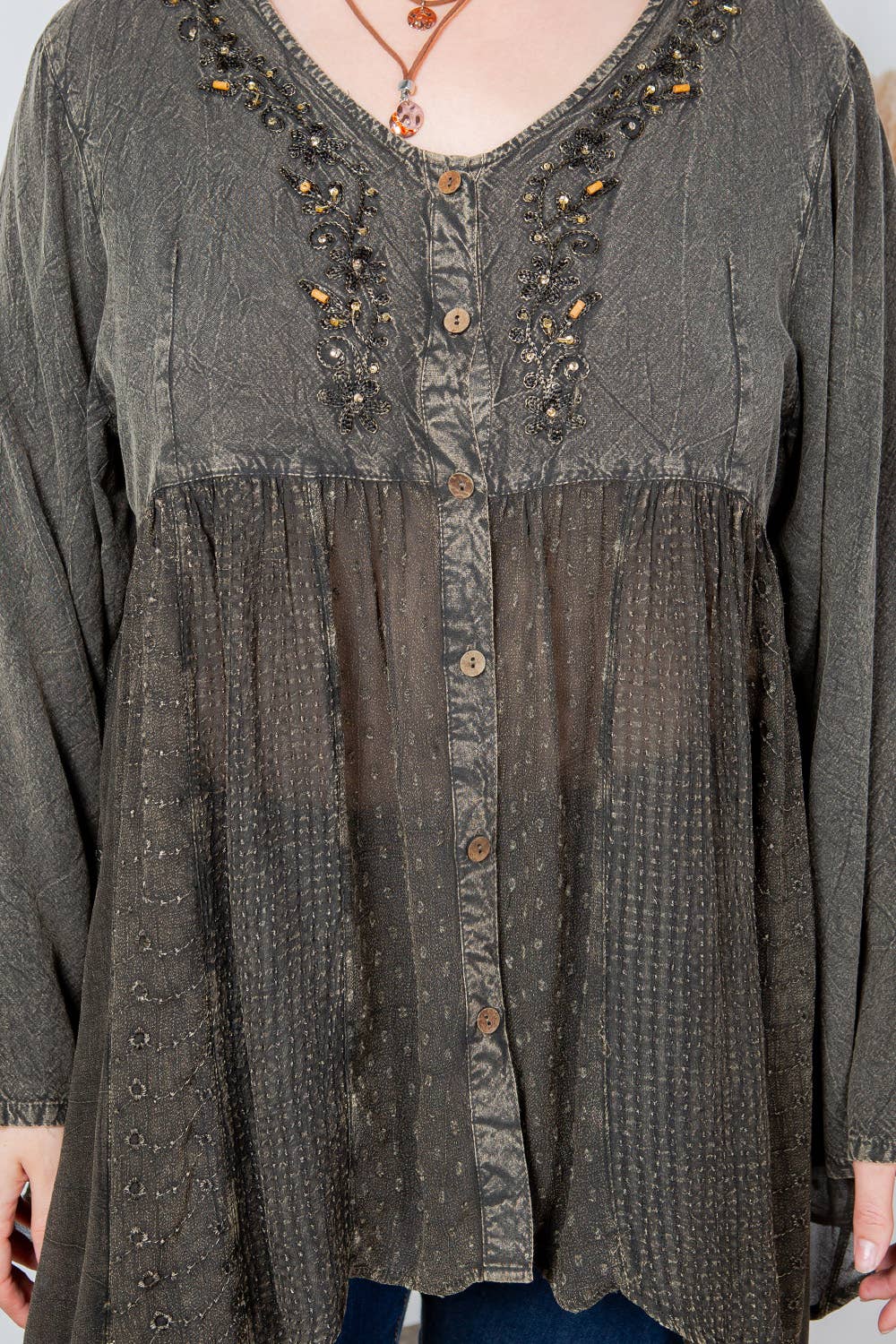 Young Threads - Wholesale Tunic - Women's - Bohemian Rhapsody: Stonewashed Rayon Women Top22