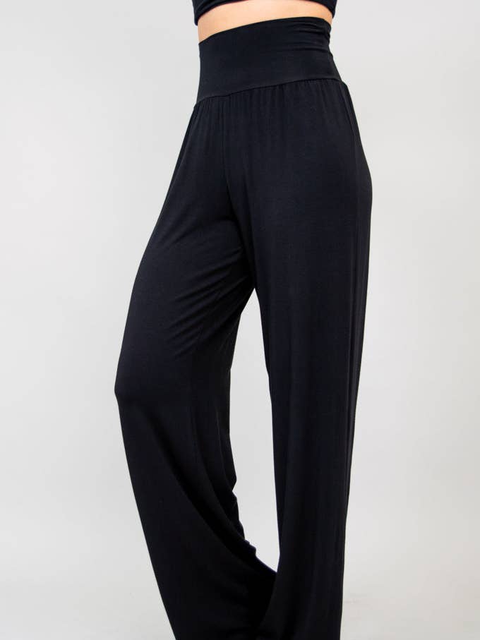 Gaylene Pant, Black, Bamboo for wholesale by Blue Sky Clothing Co LLC