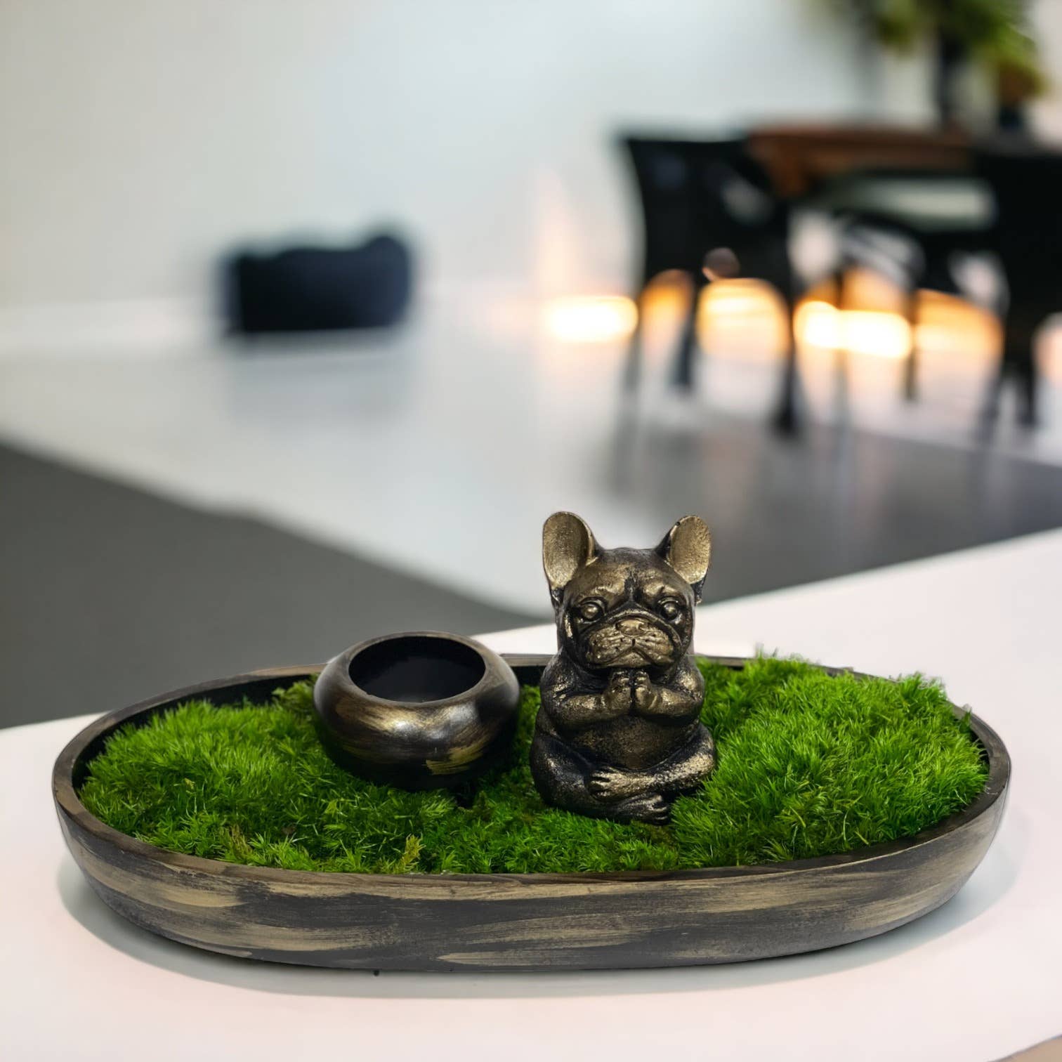 Planters Made in the USA - Wholesale Decorative Tabletop Object - Moss Table Centerpiece Decor Preserved Plant, Forever Green14