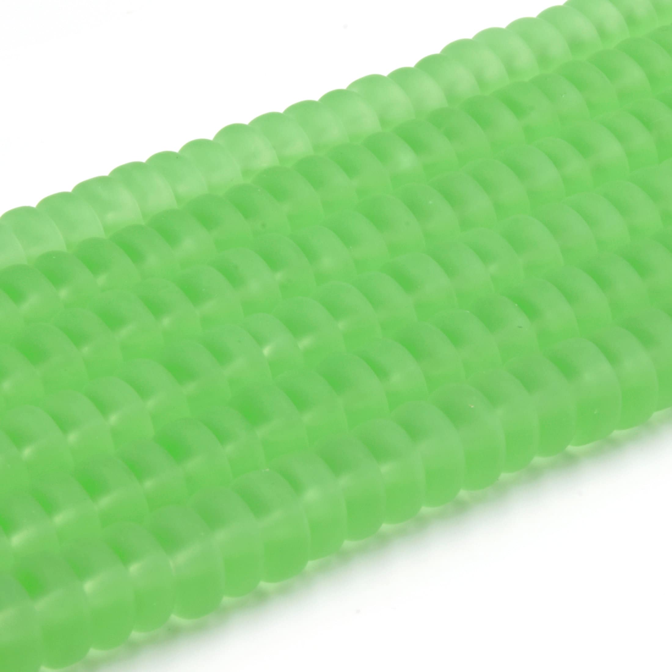 Only Beads - Wholesale Beads - Glass Beads | Recycled Glass Rondelle Shaped Beads | Sea Glass Disc Beads2