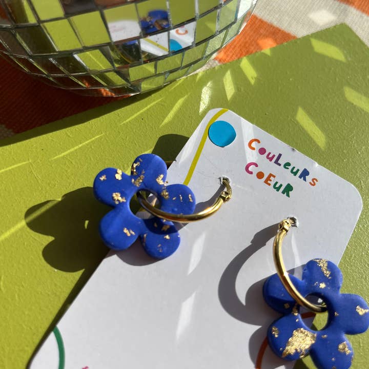 Margarita ☀️ - Creole Marguerite, Klein Blue & gold for wholesale by Couleurs cœur