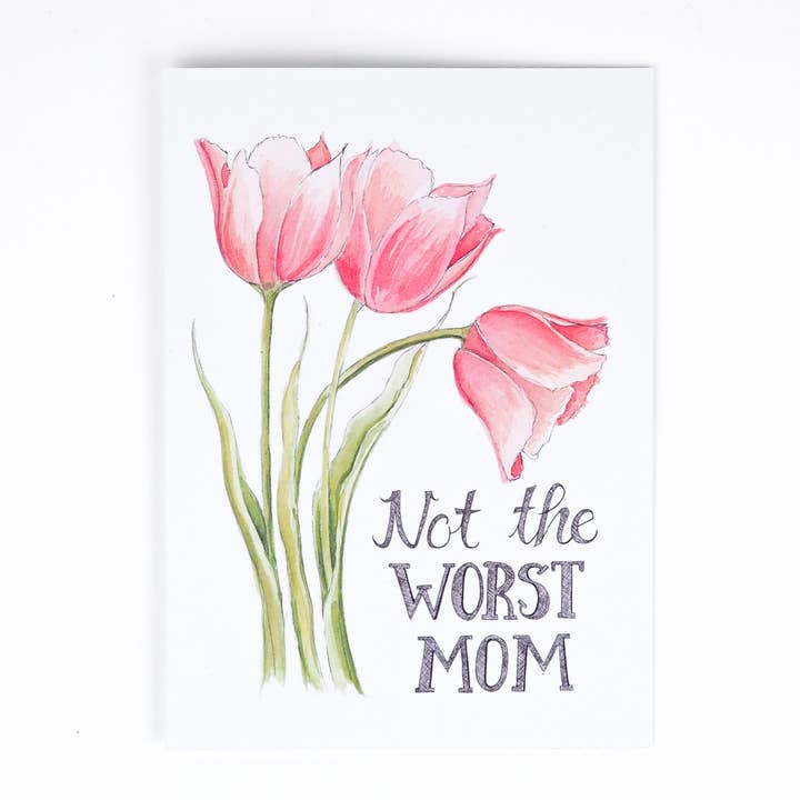 Naughty Florals - Vente Carte pour la fête des Mères - Pas la pire carte maman1