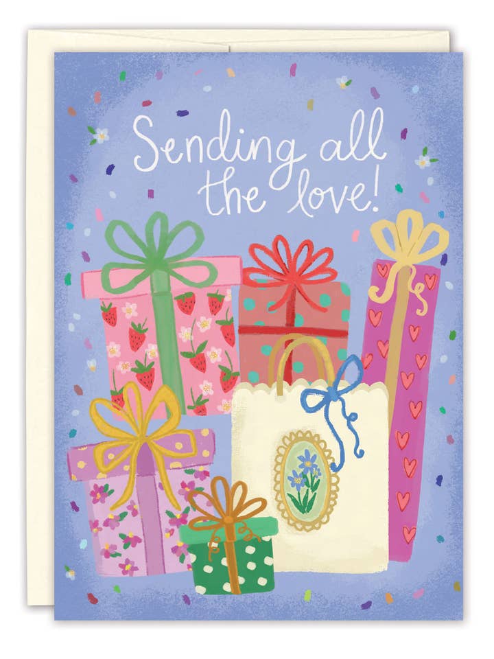 Sending All The Love Birthday Card for wholesale by Biely & Shoaf