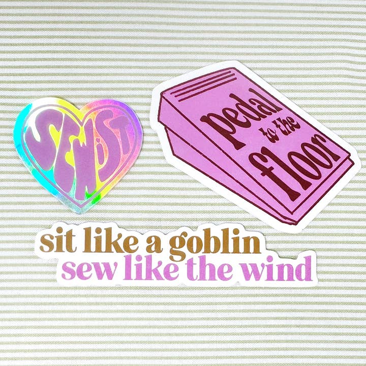 Feral Notions - Vente Autocollant - Autocollant à coudre « Sit like a gobelin »2