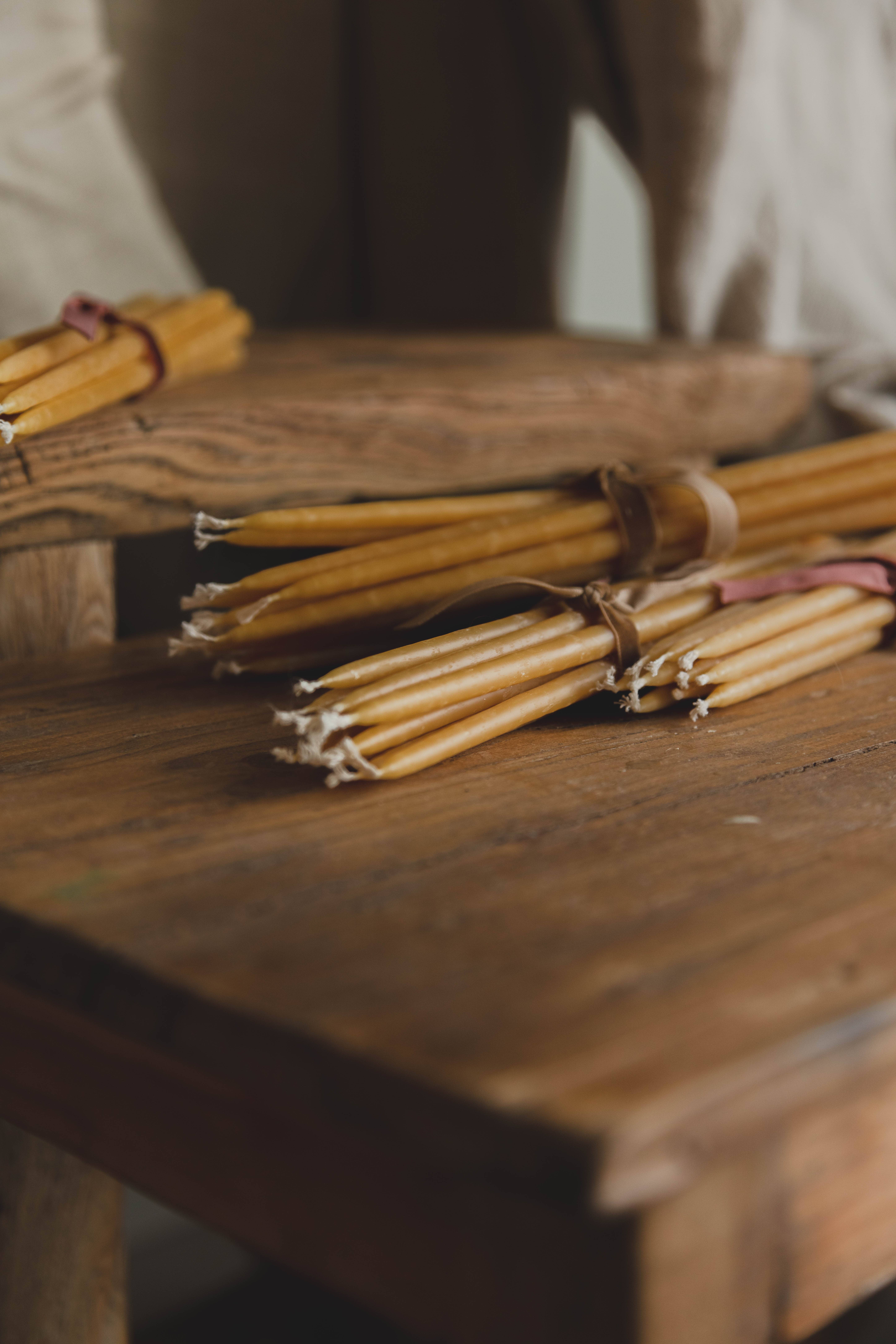 Coe 112 - Wholesale Tapered Candle/Candlestick - 1/4" Monastery Beeswax Candle Taper1