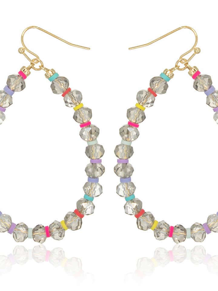 Boucles d'oreilles goutte d'eau en fil de verre pour la vente par Suzie Q USA