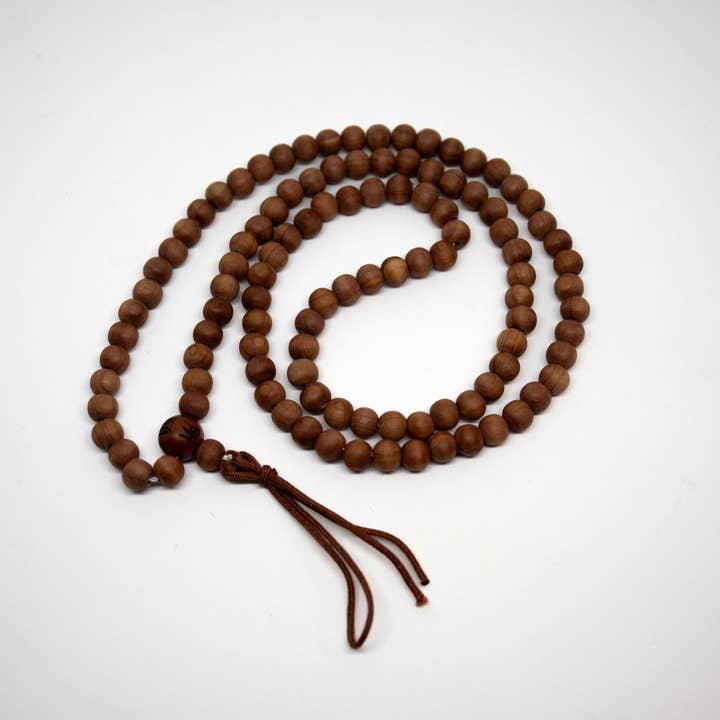 Namu Baru Inc. – Colar de contas de oração por atacado – Korean Plain Cedar Zen 108 Mala de Conta - Contas de Oração - 10mm2