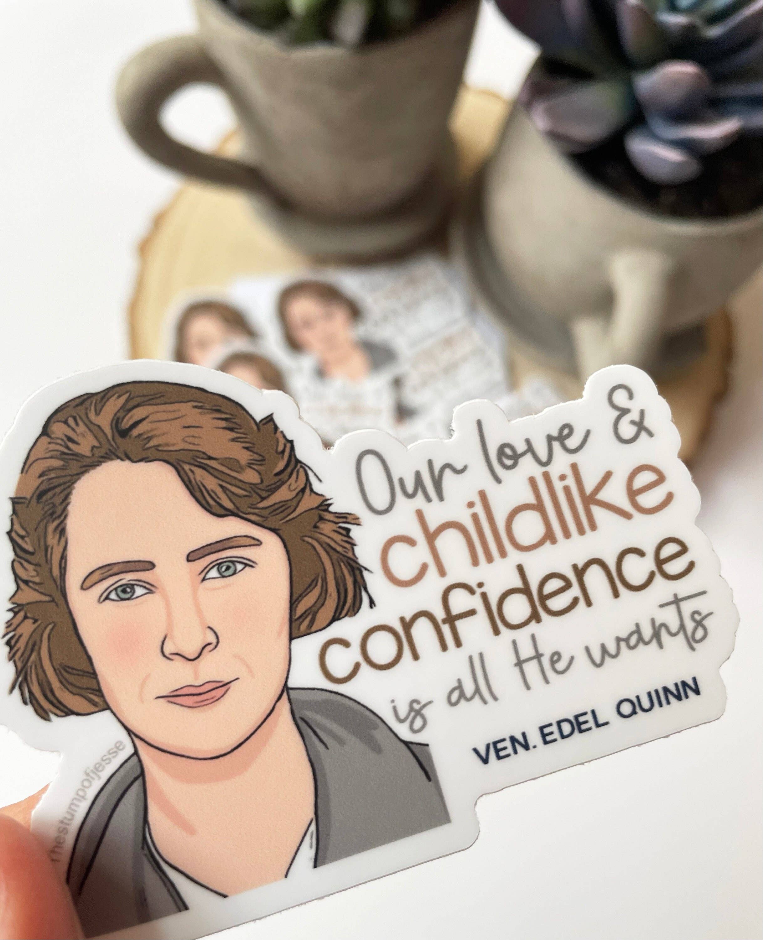 The Stump of Jesse - Wholesale Sticker - Ven. Edel Quinn Waterproof Catholic Sticker4