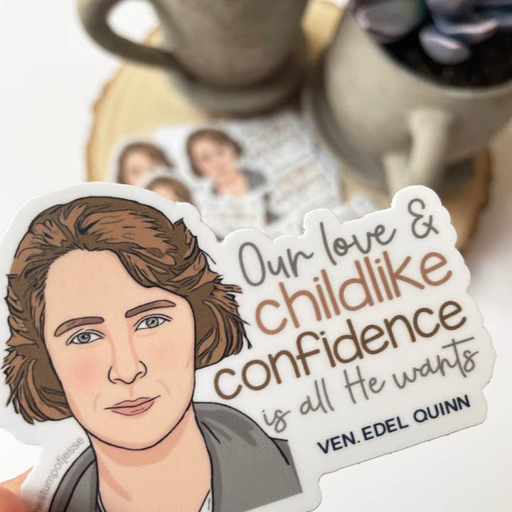 The Stump of Jesse - Wholesale Sticker - Ven. Edel Quinn Waterproof Catholic Sticker4