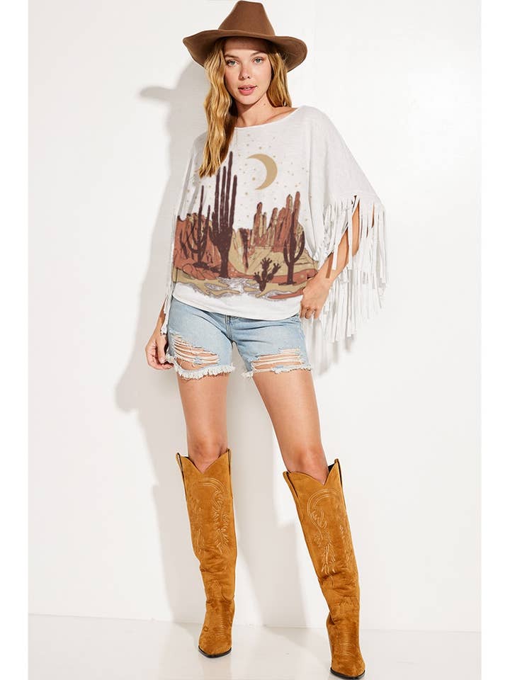 Western print dolman Fringe top and other Purchase Wholesale fringe sweatshirt. Free Returns & Net 60 Terms on Faire trending on Faire.