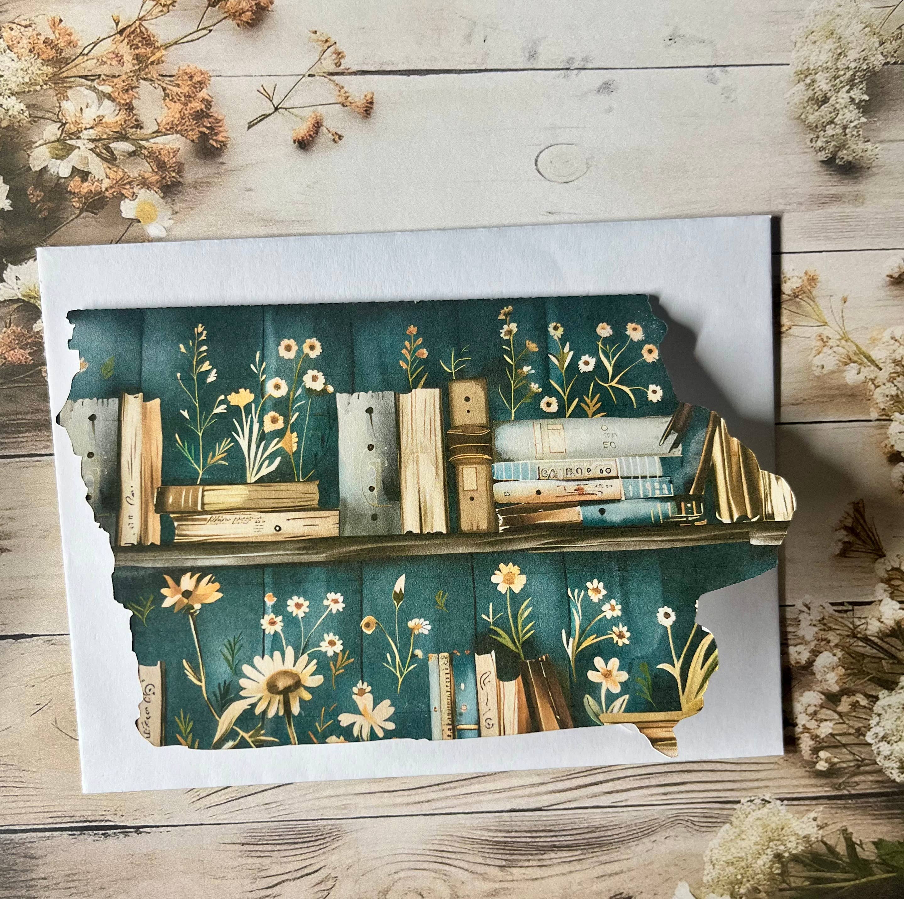 Iowa Paper Farm – Cartão de saudação diária por atacado – Iowa com cartão de felicitações de estante - único1