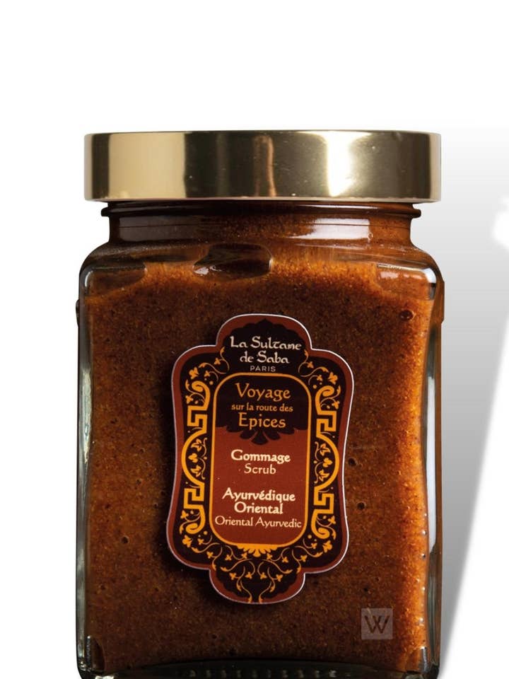 Body Scrub - Ayurvedic Treatment - Amber Vanilla Patchouli Journey To The Spices Route for wholesale by La sultane de Saba