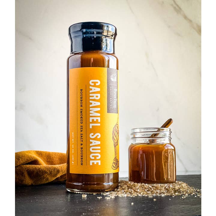 Bourbon Barrel Foods - Wholesale Caramel Sauce - Caramel Sauce - Bourbon Smoked Sea Salt & Bourbon4