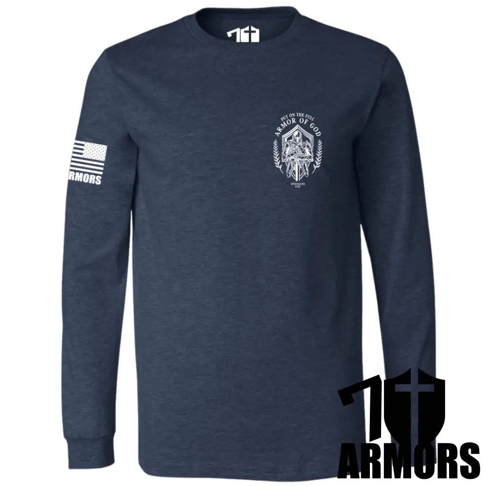 7 ARMORS APPAREL - Wholesale Screen Printed T-Shirt - Men's - FULL ARMOR OF GOD LONG SLEEVE1
